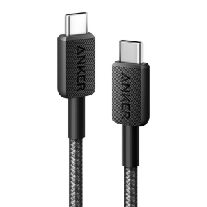 ANKER CABLE 3.3FT NEW NYLON USB-C TO USB-C 2.0  BLACK