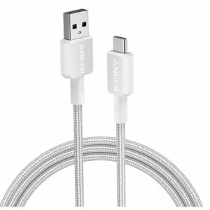 ANKER CABLE 322 USB-A TO USB-C (3FT BRAIDED) WHITE