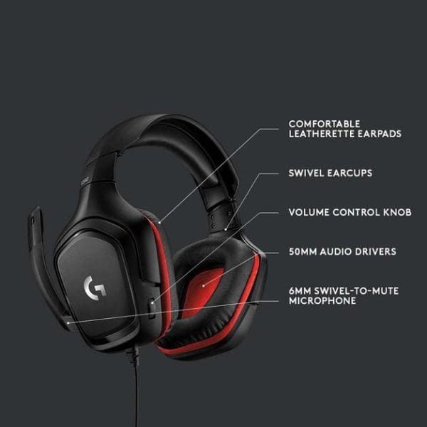 Logitech G332 Casque Gamer Filaire – Image 5