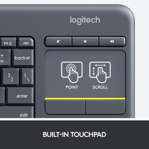 Logitech K400 Plus Clavier sans Fil Touch – Image 4