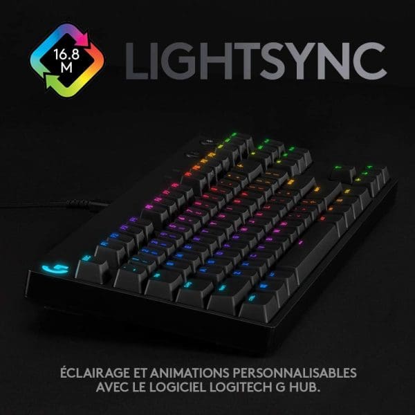 Logitech G Pro X Clavier de Jeu mécanique switches GX Blue – Image 5