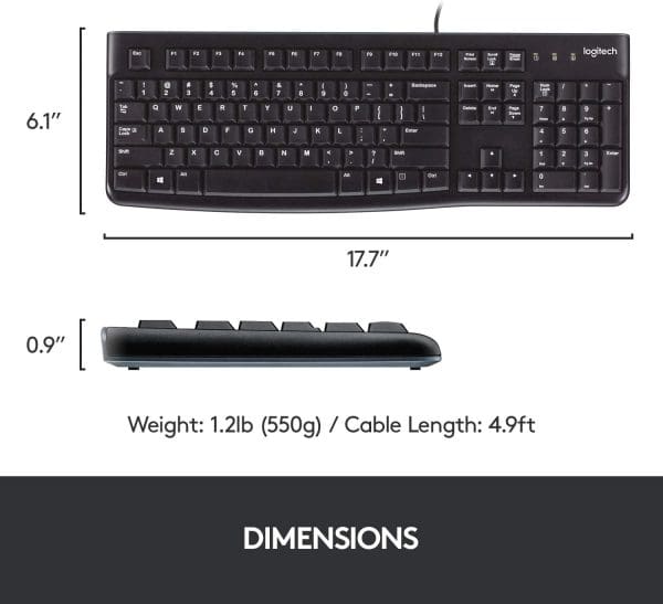 Logitech MK120 Combo AZERTY Filaire – Image 5