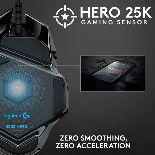 Logitech G502 HERO Souris Gamer Filaire – Image 7