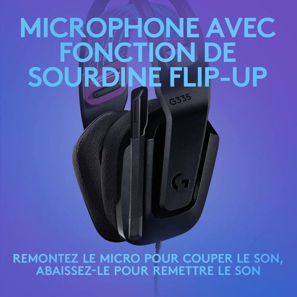 Logitech G335 Casque Gamer Filaire – Image 5