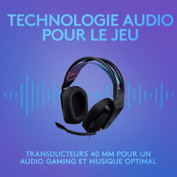 Logitech G335 Casque Gamer Filaire – Image 8