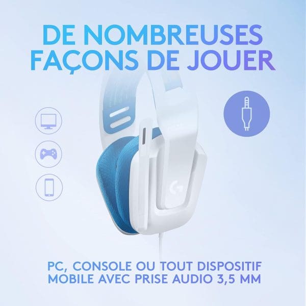 Logitech G335 Casque Gamer Filaire – Image 6
