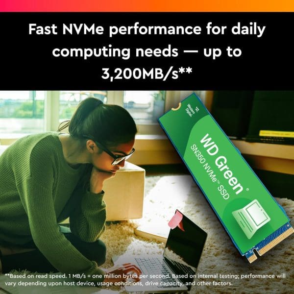 Western Digital WD Disque SSD NVMe Green SN350 250 Go – Image 3