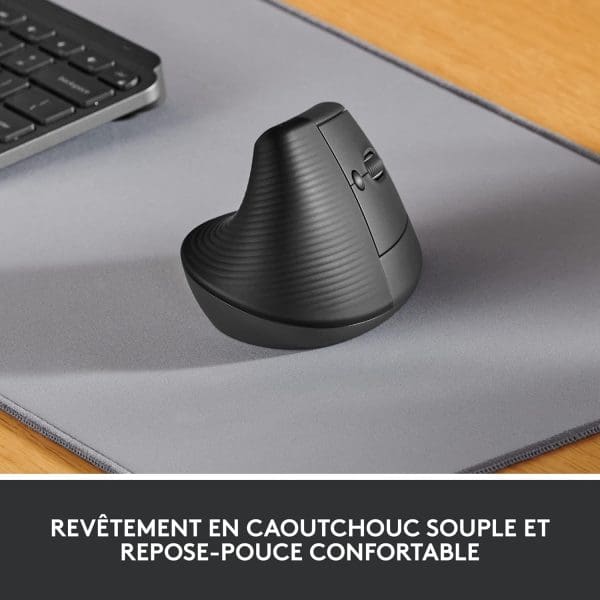 Logitech Lift Souris Ergonomique Verticale,(Noire) – Image 8