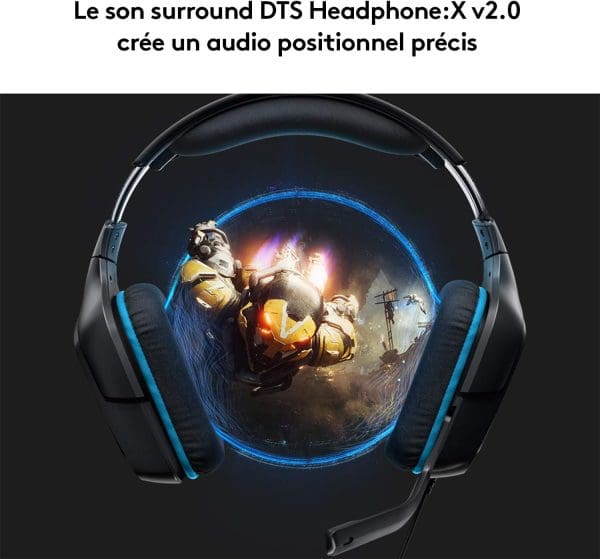 Logitech G432 Casque Gamer Filaire, Son 7.1 – Image 6