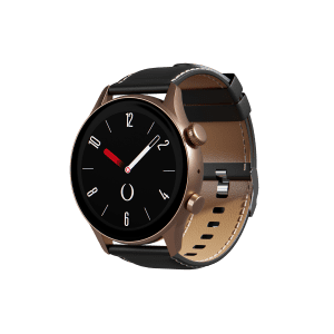ORYX Gleam4 (Cadran crème Bracelet Cuir Noir)