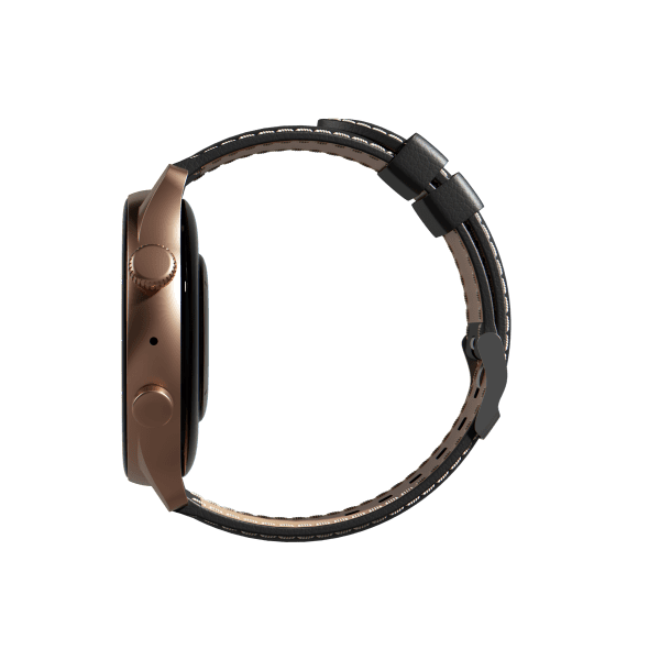 ORYX Gleam4 (Cadran crème Bracelet Cuir Noir) – Image 3