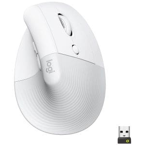 Logitech Lift Souris Ergonomique Verticale,(Blanche)