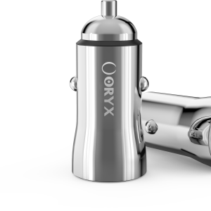 ORYX Chargeur allume cigare rapide Argent 18w