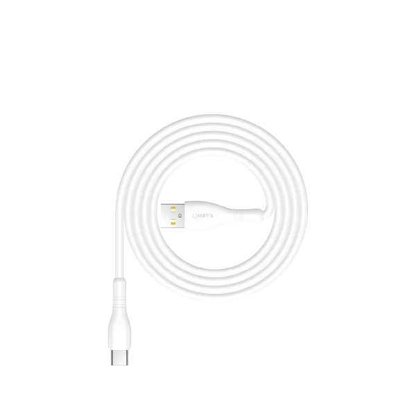 ORYX Câble NDC-131c USB-A à Type-C 3.1A Blanc – Image 2