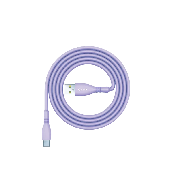 ORYX Câble NDC-131c USB-A à Type-C 3.1A Violet – Image 2