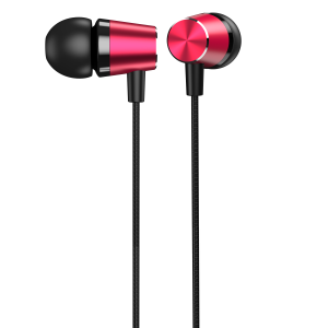 ORYX Ecouteurs intra-auriculaires avec microphone Rouge