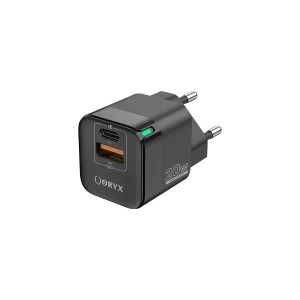 ORYX Mini Power charger NPC-220, fast charge 20W Noir
