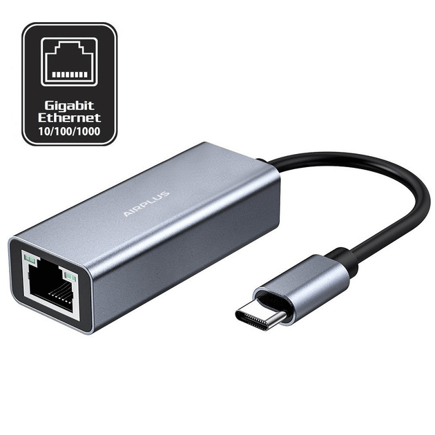 Airplus Adaptateur Ethernet USB-C vers Gigabit RJ-45