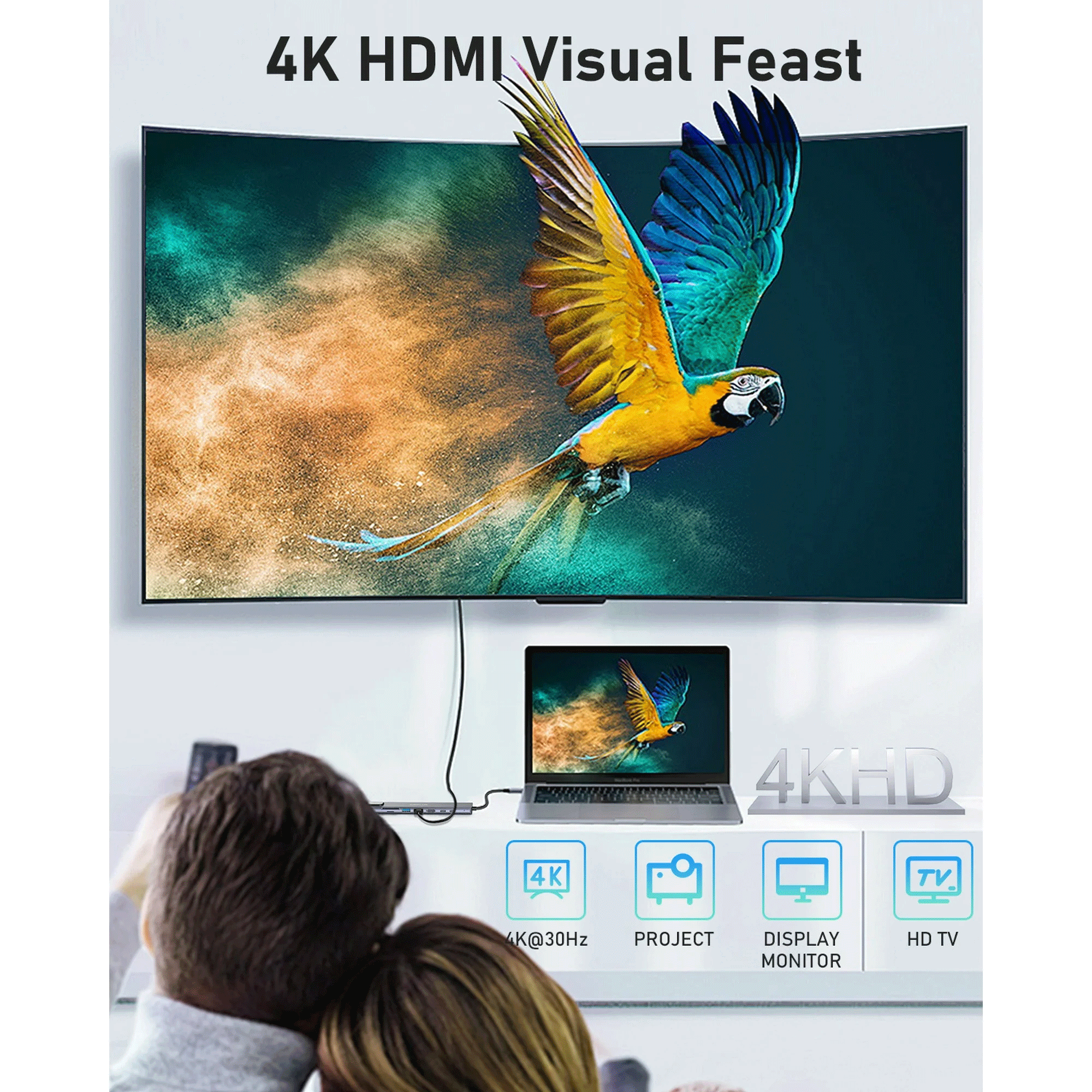 Airplus Adaptateur USB C HUB multiport 8 en 1 – Image 7