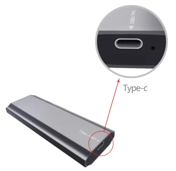 Airplus Boîtier SSD M.2 NVME USB-C 3.1 Gen2 – Image 3