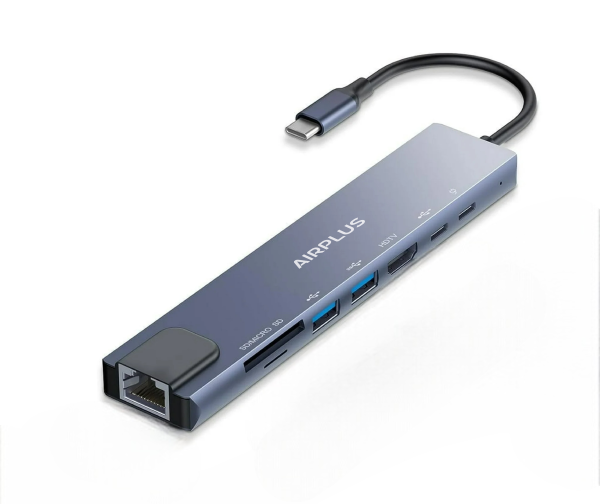 Airplus Adaptateur USB C HUB multiport 8 en 1