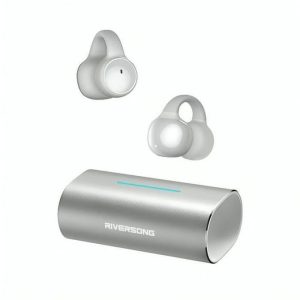 Riversong Ecouteur sans fil AIR CLIP L3 SILVER 30H PLAYING TIME