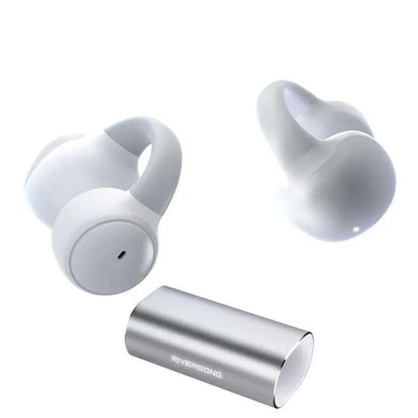 Riversong Ecouteur sans fil AIR CLIP L3 SILVER 30H PLAYING TIME – Image 2