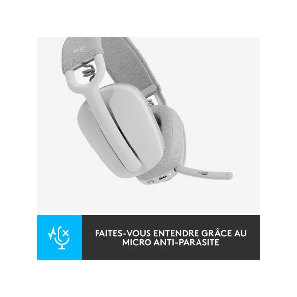Logitech Zone Vibe 100 Blanc – Image 4