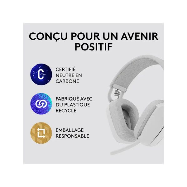Logitech Zone Vibe 100 Blanc – Image 2