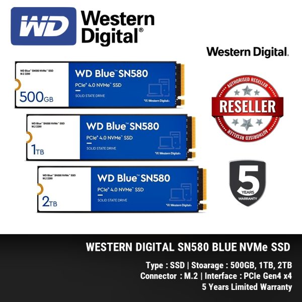 Western Digital WD  Disque SSD NVMe™ Blue SN580 250Go – Image 6