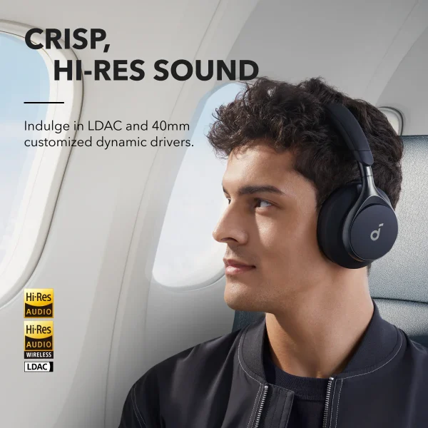 Soundcore by Anker Space One | Active Noise Cancelling Headphones Noir – Image 5