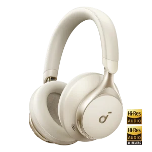 Soundcore by Anker Space One | Active Noise Cancelling Headphones Beige