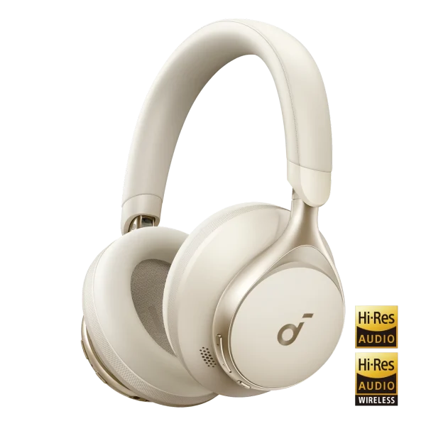 Soundcore by Anker Space One | Active Noise Cancelling Headphones Beige