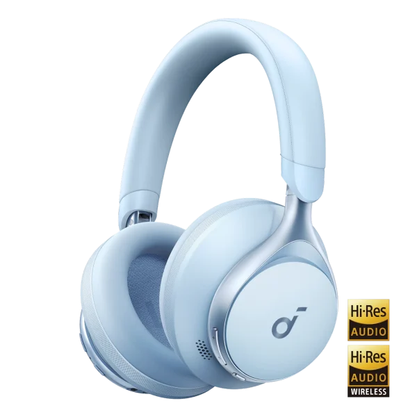 Soundcore by Anker Space One | Active Noise Cancelling Headphones Bleu