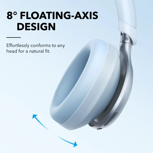 Soundcore by Anker Space One | Active Noise Cancelling Headphones Bleu – Image 2