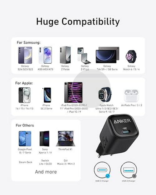 Anker Chargeur 312 rapide - USB C - 25W – Image 4