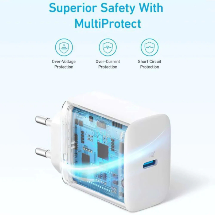 ANKER CHARGEUR 20W USB-C BLANC – Image 4