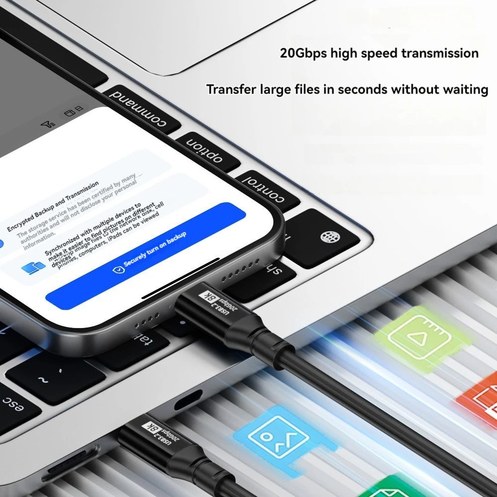 Airplus Cable USB 3.2 Gen2 Type-C toType-C 100W 20Gbps 8K60Hz 2M – Image 8