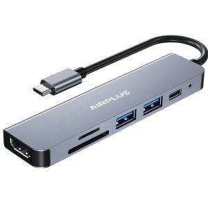 Airplus Adaptateur USB-C multiport 6-en-1